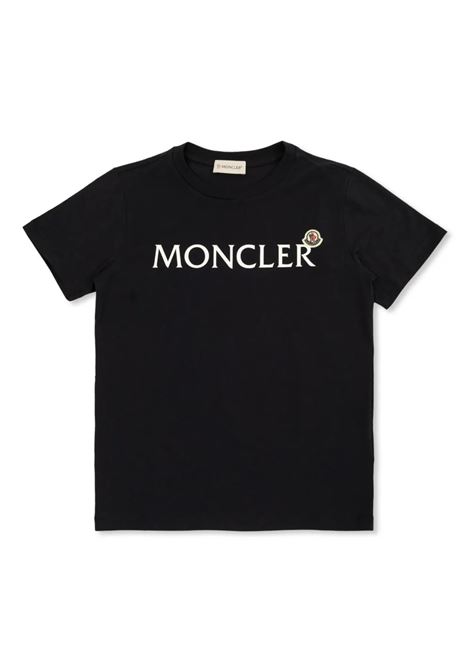 T-Shirt Blu Con Logo Stampato MONCLER ENFANT | 954-8C00015 89AFV778